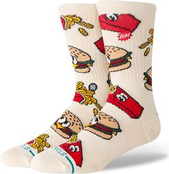 Chaussettes Stance Combo Meal Crew Beige