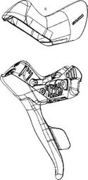 Paar Sram Rot / Force E-Tap AX Speed Hydraulikzylinder