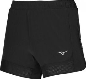 Pantalones cortos Mizuno Aero 4.5in negro