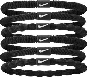 6 Nike Flex Haarelastieken Zwart