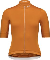 Maillot Poc Thermal Lite Mujer Manga Corta Naranja