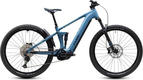 Cube Stereo Hybrid One22 Pro 800 Full-Suspension Electric Mountain Bike, Shimano 12V, 800 Wh, Bosch 120 Nm, 29'', Sapphire Blue, 2027