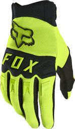 Gants Longs Fox Dirtpaw Noir / Jaune Fluo