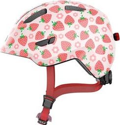 Abus Casque Vélo Smiley 3.0 Led Rose Fraise