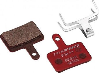 Plaquettes de frein p20.11 - résine 2 piston - 15x paires - rouge (ba4021c)