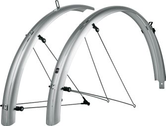 Par de guardabarros SKS Bluemels 28'' Basic 55 Plata