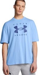 Camiseta de manga corta Under Armour Heavyweight Logo Azul Hombre S