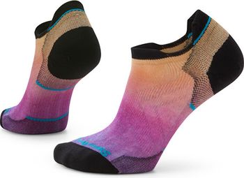 SmartWool Zero Cushion Ombre Print Lage Oranje / Roze Damessokken