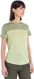 Icebreaker Women's Merino 125 Cool-Lite Sphere III Colour Block T-Shirt Green