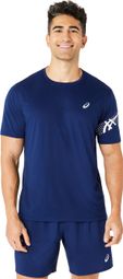 Asics Icon Kurzarm Trikot Blau Herren