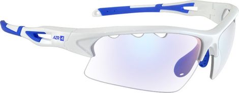 AZR Kromic Huez White Glasses - Blue Photochromic Lenses