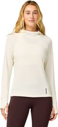 Maglia termica con cappuccio Brooks Momentum bianca da donna