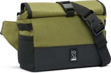 Sacoche de Guidon Chrome Double track Bar Bag Vert Noir