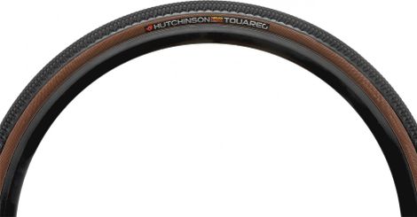 Pneu Gravel Hutchinson Touareg 700mm Tubeless Ready Souple Hardskin Flancs Beiges Tan — vue 3