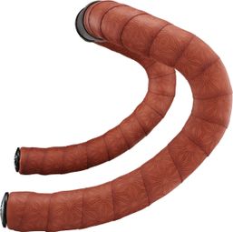 Supacaz Pure Leather Coffee Brown Handlebar Tape with End Caps