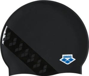 Bonnet de Natation Arena Icons Team Stripe Noir