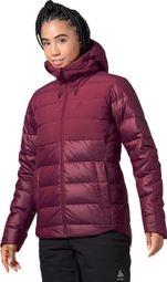 Women's Odlo Severin N-Thermic Hooded Jacket Red Raspberry Fudge