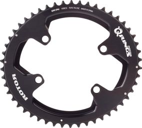 ROTOR ALDHU 3D+ Oval Chainring External 4x110mm Black