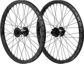 Paire de Roues Carbone Pride Wave Gloss Fusion 20/15mm Noir