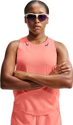 Canotta Nike AeroSwift Corallo da donna