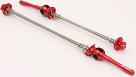 MSC Ultralight Titanium Skewers Wheels ATV Red