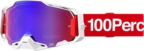 Brille 100 % Armega Corbin / Gläser in Spiegelrot/Blau