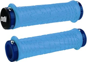 ODI Troy Lee Lock-On Grips - Blue