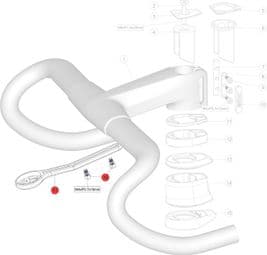 Support GPS BMC Computer Mount - Wahoo / Garmin Inserts pour ICS Carbon Cockpit