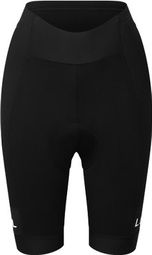 Kurze trägerlose Radhose Damen Le Col Sport Schwarz