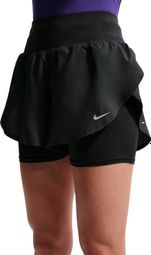 Nike Flow 2-in-1 Shorts, Black, Women's