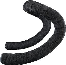 Supacaz Super Sticky Kush Black Suede Handlebar Tape with End Caps