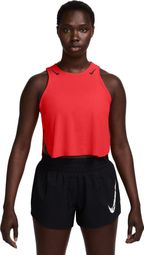 Nike Dri-Fit ADV Aeroswift Crop Tanktop Rot Damen