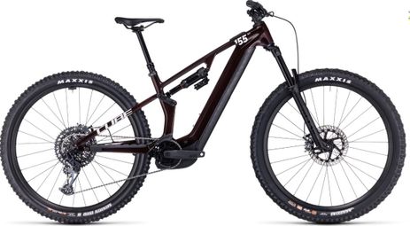 VTT Electrique Tout-Suspendu Cube Stereo Hybrid One55 C:68X SLX 750 Sram GX Eagle 12V 750 Wh 29'' Rouge Liquid Carbon