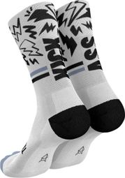 Incylence Ultralight Kickass V4 Socks, White/Black