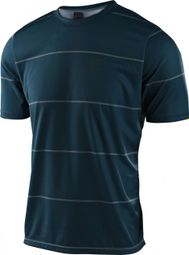 Troy Lee Designs FLOWLINE STACKED LIGHT Short Sleeve Jersey Blue