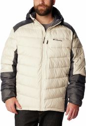 Columbia Labyrinth Loop Beige Hooded Down Jacket