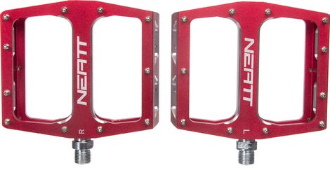 Paire de Pédales Plates Neatt Attack V2 XL 11 Picots Rouge