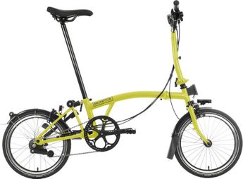 Brompton C Line Explore Mid Brompton Bicicleta Plegable 6V 16'' Yuzu Verde Lima