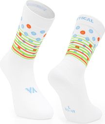Chaussettes Vertical Mountain Festive Energy Blanc/Bleu