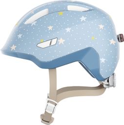 Abus Smiley 3.0 Flace LED-Kinderhelm, blau