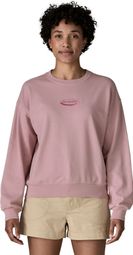 Patagonia '95 Oval Logo Daily Crew Langemouwen Sweatshirt Paars Dames