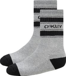 Oakley B1B Icon Gray Socks (Pack of 3 Pairs)