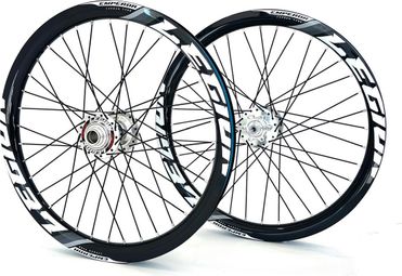 Paire de roues LEGION EMPEROR 20 x 1-3/8 | série CARBON T700 | Noir