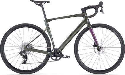 Bicicleta de carretera BMC Roadmachine X Three Sram Apex XPLR eTap AXS 12S 700 mm Acero Verde