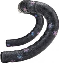 Ruban de Cintre Supacaz Super Sticky Kush Galaxy Noir/Rose avec Bouchons Noir