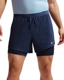 Pantaloncini 2 in 1 Nike Stride 5in blu da uomo