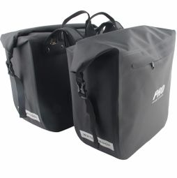 Sacoche Double Vélo 54 Litres Noire Imperméable Avec réflecteurs