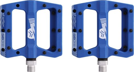 SB3 Shelter Blue Flat Pedals