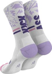 Incylence Ultralight Kickass V4 Socks - White/Purple