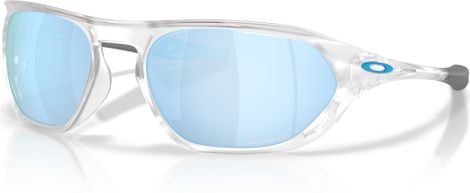 Oakley Cage Jacket Sunglasses, Matte Clear/Prizm Deep Water Polarized/OO9537-0261
